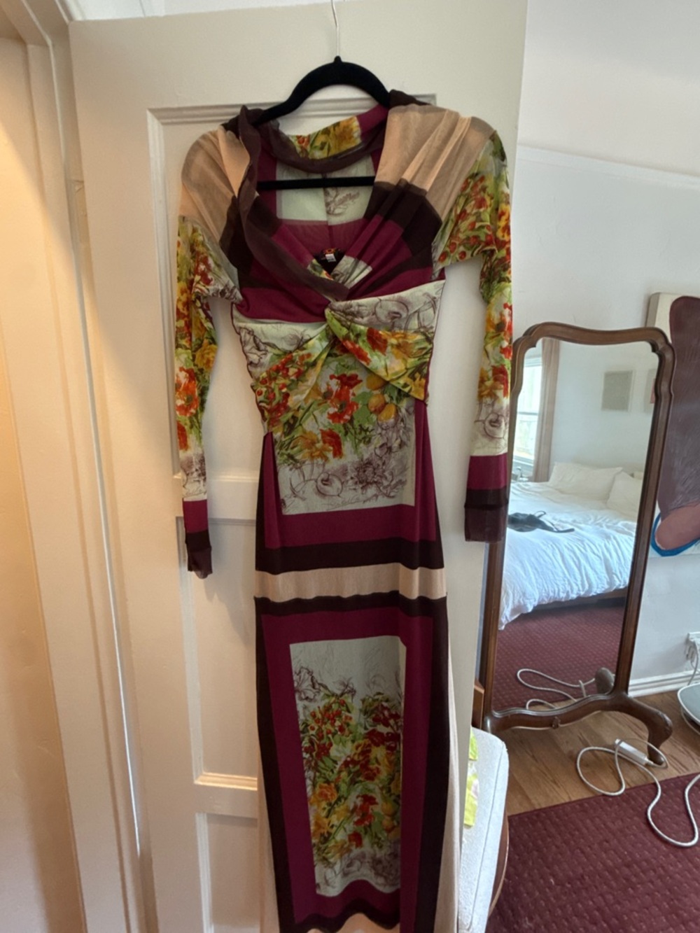 Vintage JPG Mesh Floral Dress